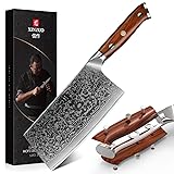 XINZUO Cleaver Knife, Damascus Steel 7 Inch Chinese