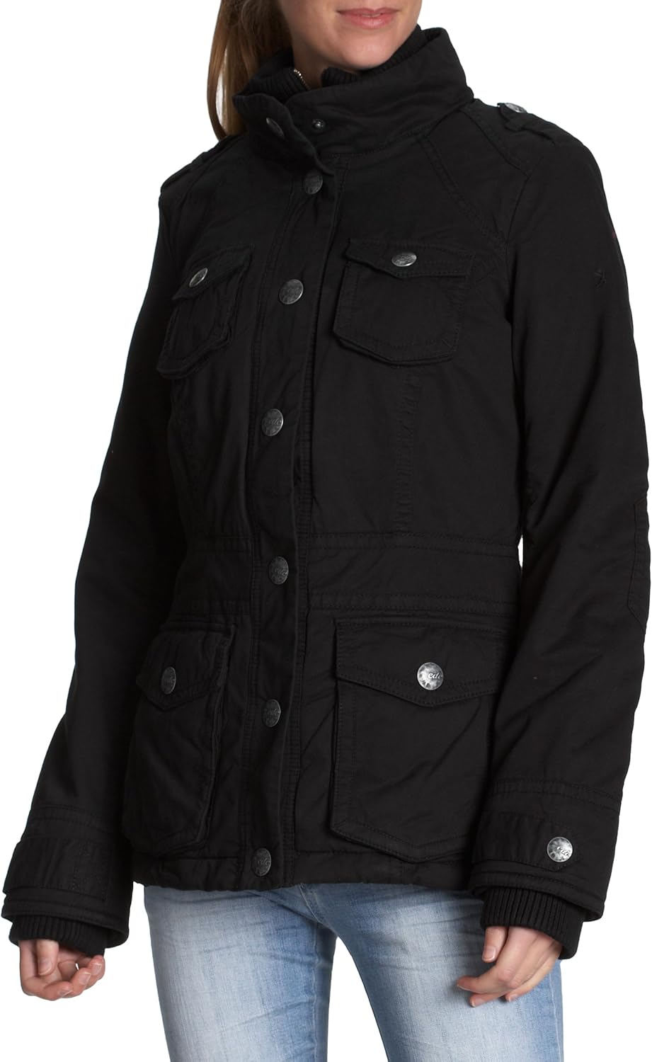 edc by Esprit 110CC1G033 Women's Jacket Black XL Amazon.co.uk
