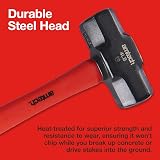 Amtech 4lb Sledge Hammer Heat Treated Drop Forged Head Fibreglass Shaft view 4