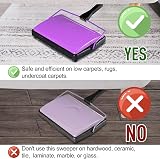Yocada Carpet Sweeper Cleaner for Low Carpets and Pets Hair Purple view 4