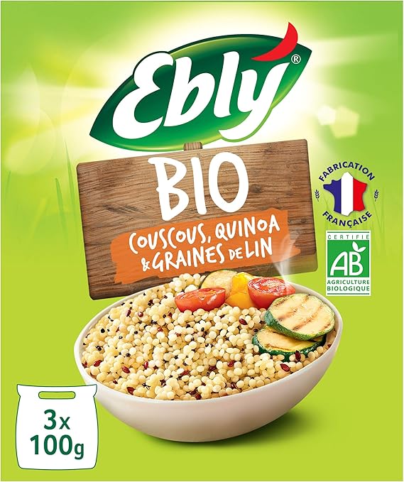 Ebly Ble Couscous Quinoa Certifie Bio Cuisson 10 Minutes Set De 6