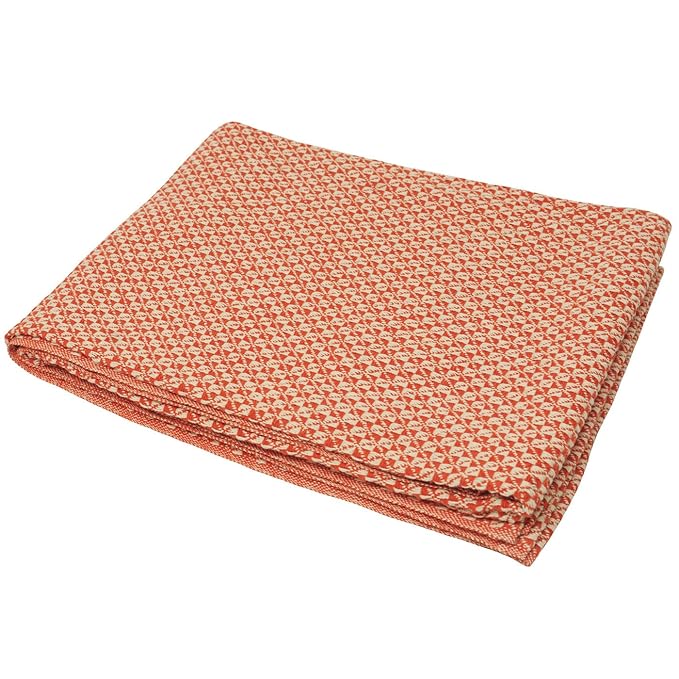 Riva Paoletti Jacko Throw, Orange, 150 x 200 cm, Cotton, Amazon.co.uk Kitchen & Home