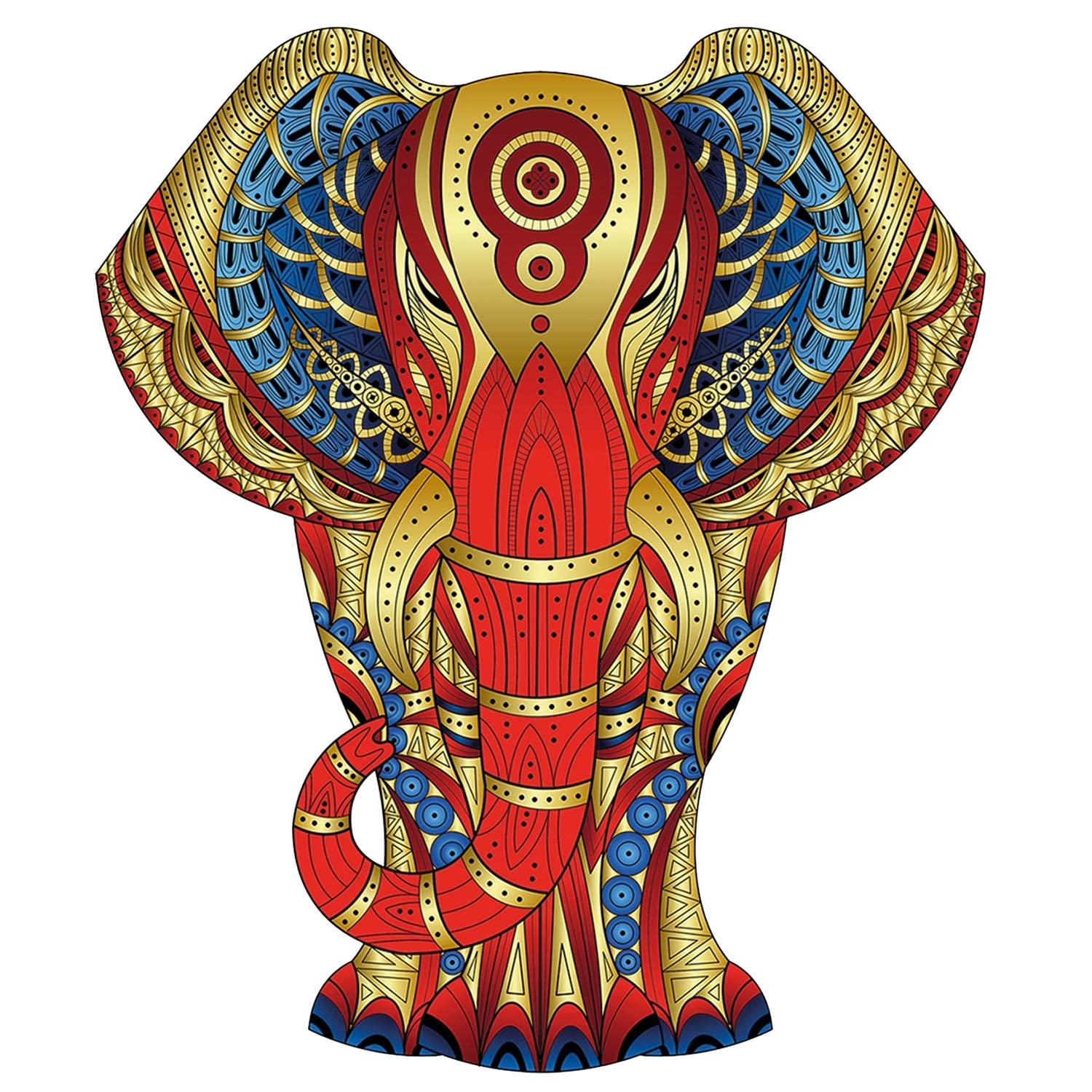 Eureka Rainbow Wooden Puzzle - ELEPHANT