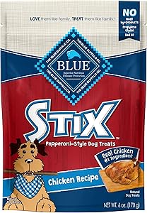 Blue Buffalo Stix Pepperoni-Style, Natural Soft-Moist Dog Treats