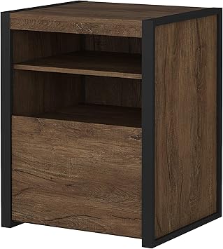 Amazon Com Bush Furniture Latitude File Cabinet Rustic Brown Furniture Decor