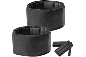 QINFIEY Drywall Stilt Straps, 4 inch Wide Sturdy and Adjustable Straps Suitable for Various Brands of Stilts.Thick Padded Leg Bands Straps for Drywall, Painting, Insulation