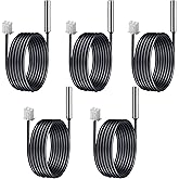 10K Temperature Sensor Temp Probe, 3950 NTC Thermistor Accuracy 1% 1M 5pcs | Waterproof Stainless Stee Probe, Digital Temp thermostat Extension Cable for Refrigerator, Aquarium, Water Dispenser Parts