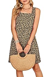 OFEEFAN Leopard Print Dress Cheetah Summer 2025