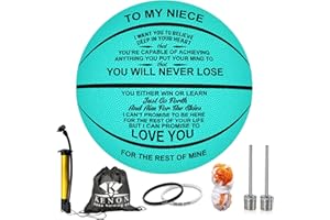 K KENON Customized Engraved Basketball Personalized Basketball for Daughter Son Granddaughter Grandson Nephew Niece Christmas Birthday Gifts - You Will Never Lose