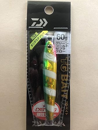 Amazon ダイワ Tgベイト 60g グリーンゴールドゼブラグロー ダイワ Daiwa ルアー