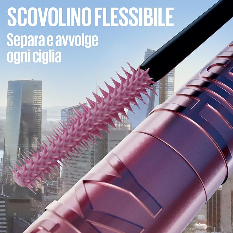 New York Mascara Ciglia Sensazionali Sky High, Volume Intenso e Lunghezza Senza Limiti, Ciglia Leggere, Definisce, Incurva e Moltiplica, Volumizzante e Allungante, Nero, 7,2 ml