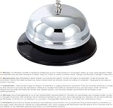 HAADI Reception Call Bell Stainless Steel Hand Held Desk Service Bell view 7