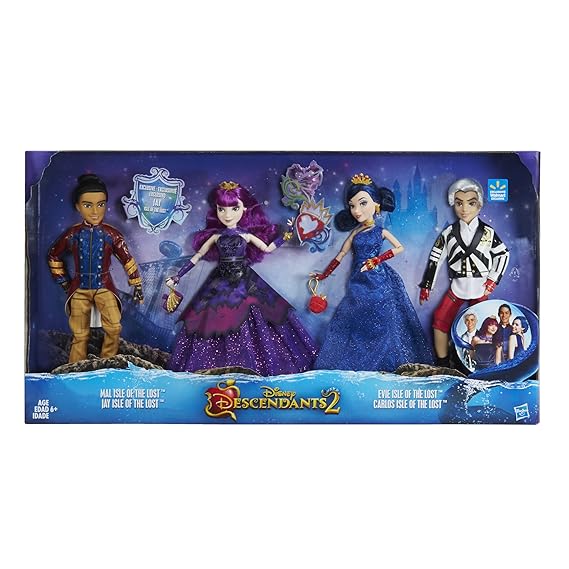 descendants 3 isle of the lost 4 pack dolls