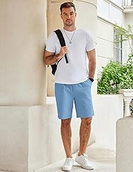 COOFANDY Men's Cotton Drawstring Shorts Casual