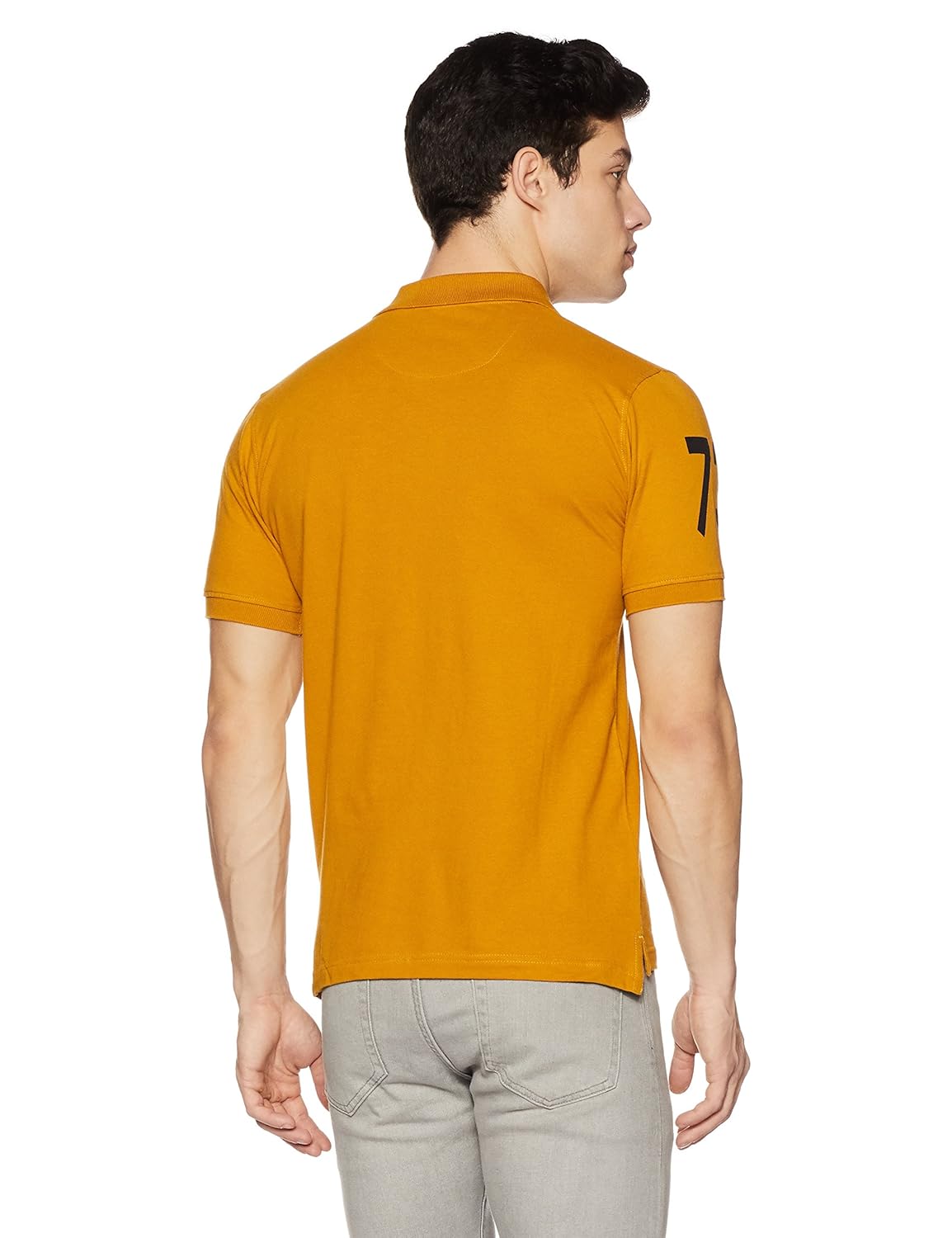 cloth theory men's solid regular fit cotton polo