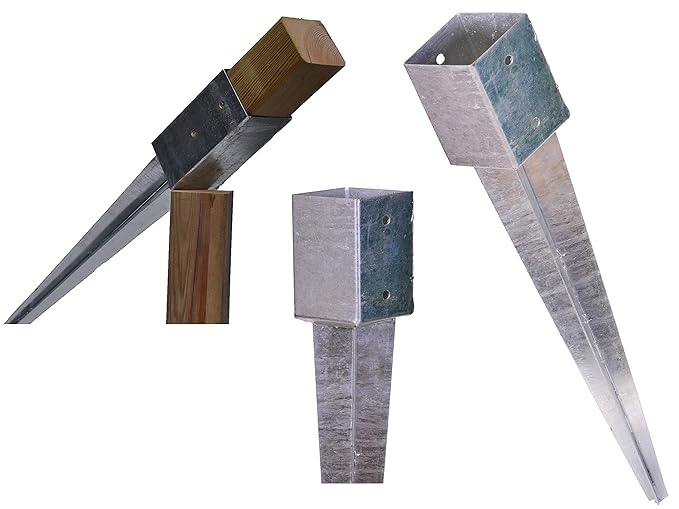 Pfostenträger Einschlaghülse für Pfosten 9x9 cm 750 mm Länge: Amazon.de