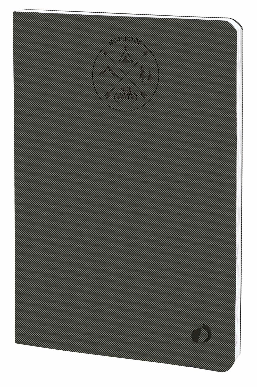 Quo Vadis Everest Notebook 21 Lined 15 x 21 cm Charcoal Grey