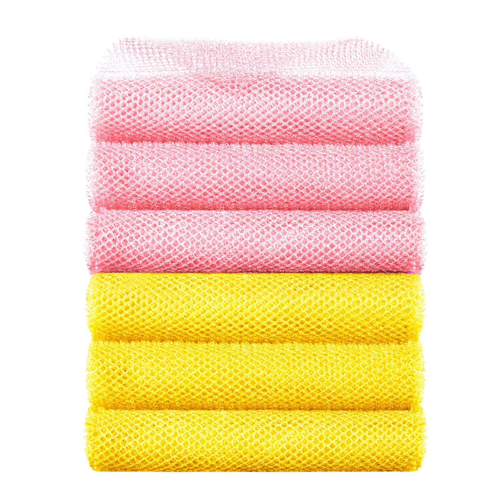 Metene 6 Pieces African Exfoliating Net, Colorful