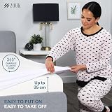 Zouk Bamboo Mattress Protector Double Bed 135 x 190 + 35cm Waterproof view 7