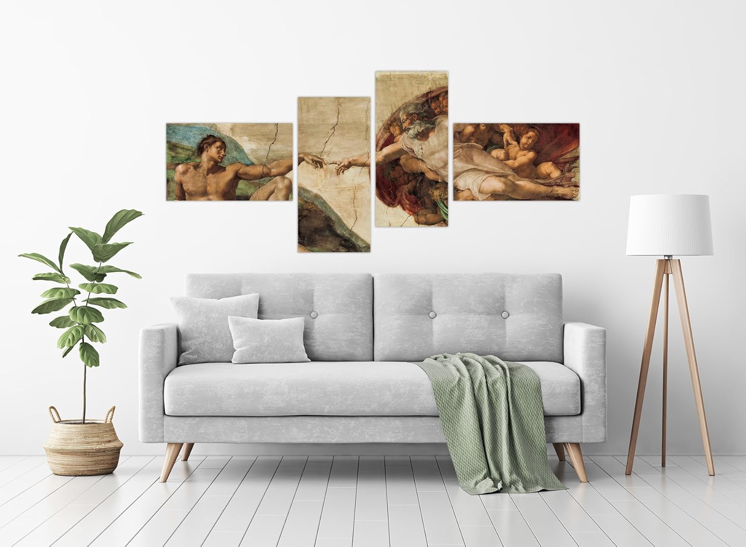 Disporre I Quadri Sopra Un Divano Divano Quadrato Divano Dietro Al Divano