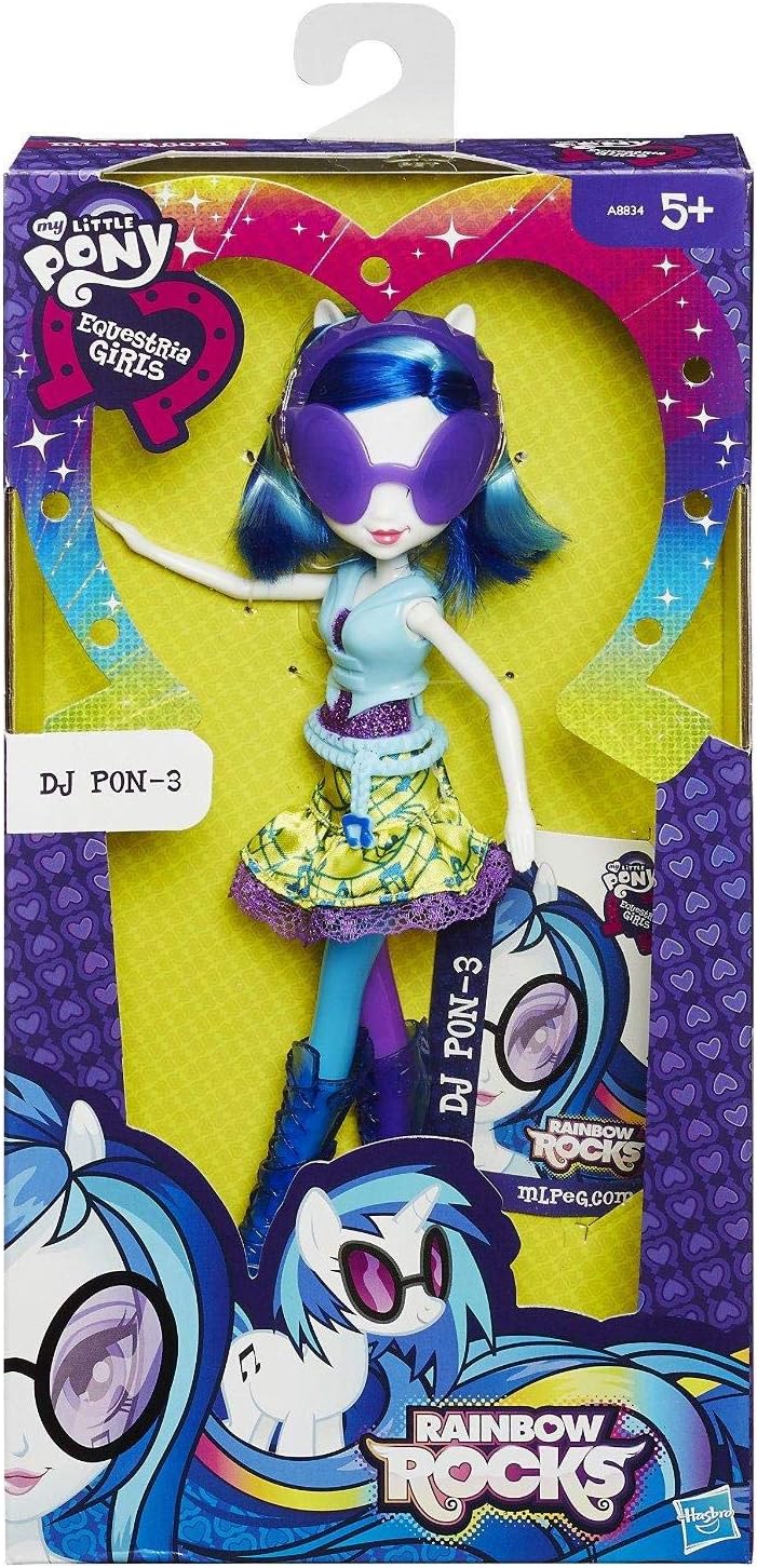 Hasbro A3994E My Little Pony Equestria Girls Neon Rainbow Rocks Dj Pon-3 Doll