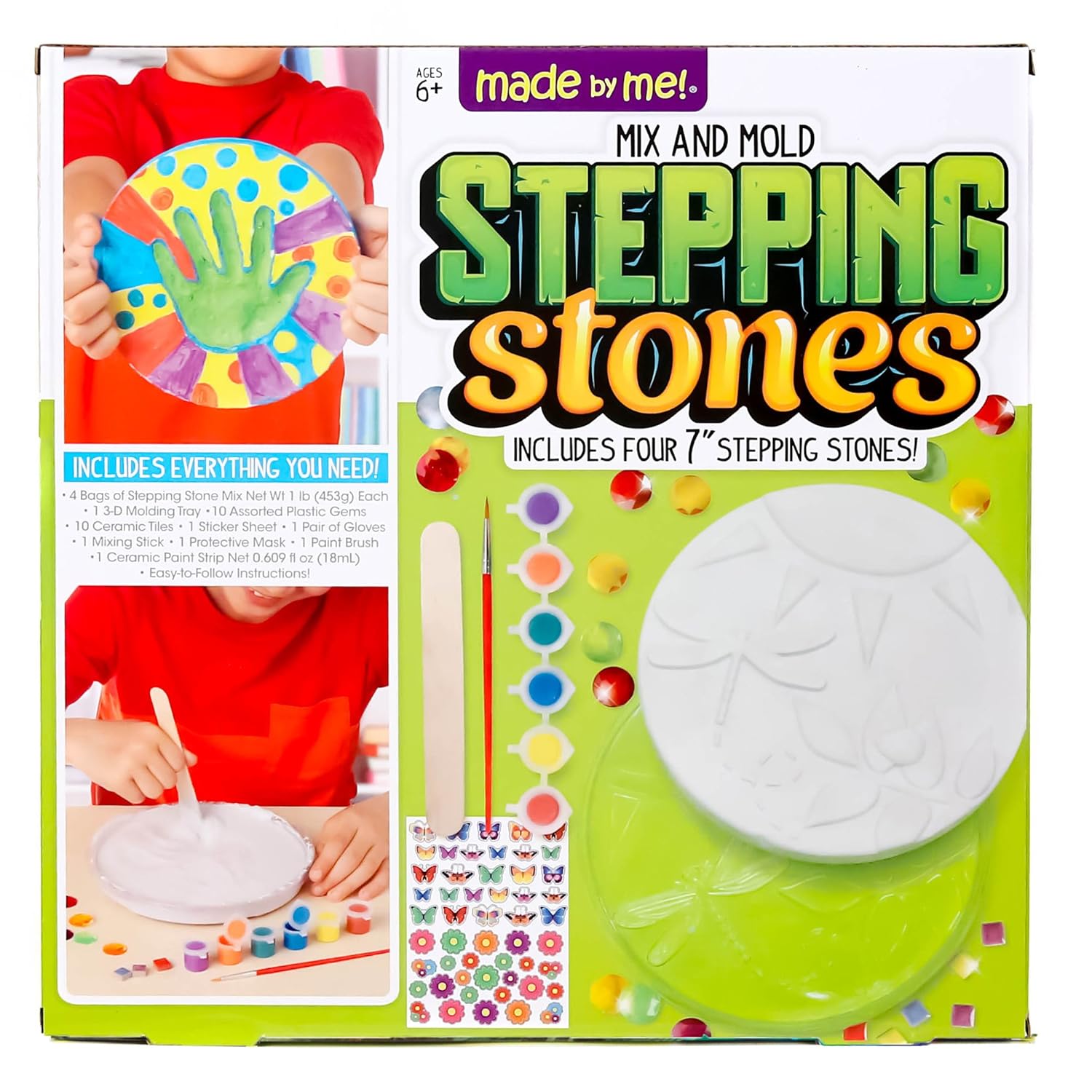 stepping stones baby handprint kit instructions
