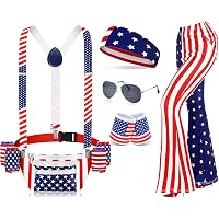 Rasta Imposta USA Flag Dress Costume – Child Size 7-10 Years, Expands To Full Flag, 100% Polyester