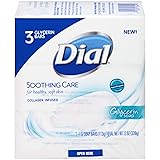 Dial Soothing Care Glycerin Soap Bars, 12 OZ