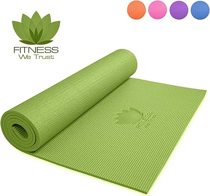 Esterilla de yoga de Fitness We Trust, 6 mm de grosor, grande ...