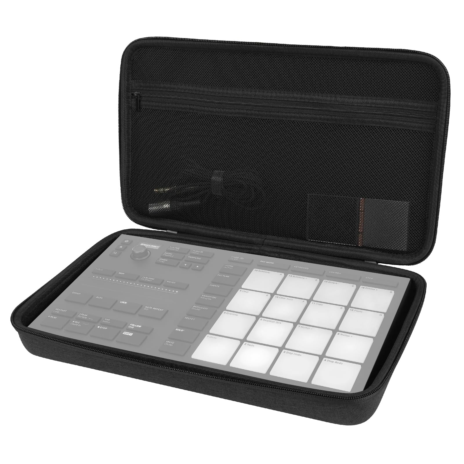 Linkidea Hard Shell Case Compatible with Native Instruments Maschine Mikro Mk3 Drum Controller, Protective Hard Shell Travel Carrying Bag (Grey)
