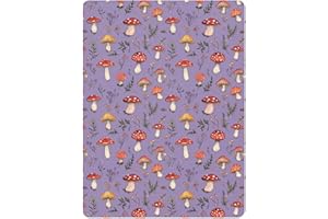 Baby Crib Sheets for Boys Girls Cotton Baby Playard Sheet Ultra Soft Muslin Crib Sheets S Red Mushrooms Termitomyces Albumino