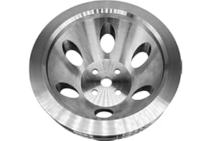 GARDANS Double Groove CNC Machined Aluminum Billet Water Pump Pulley Chevy Race Car Spare Parts for SBC
