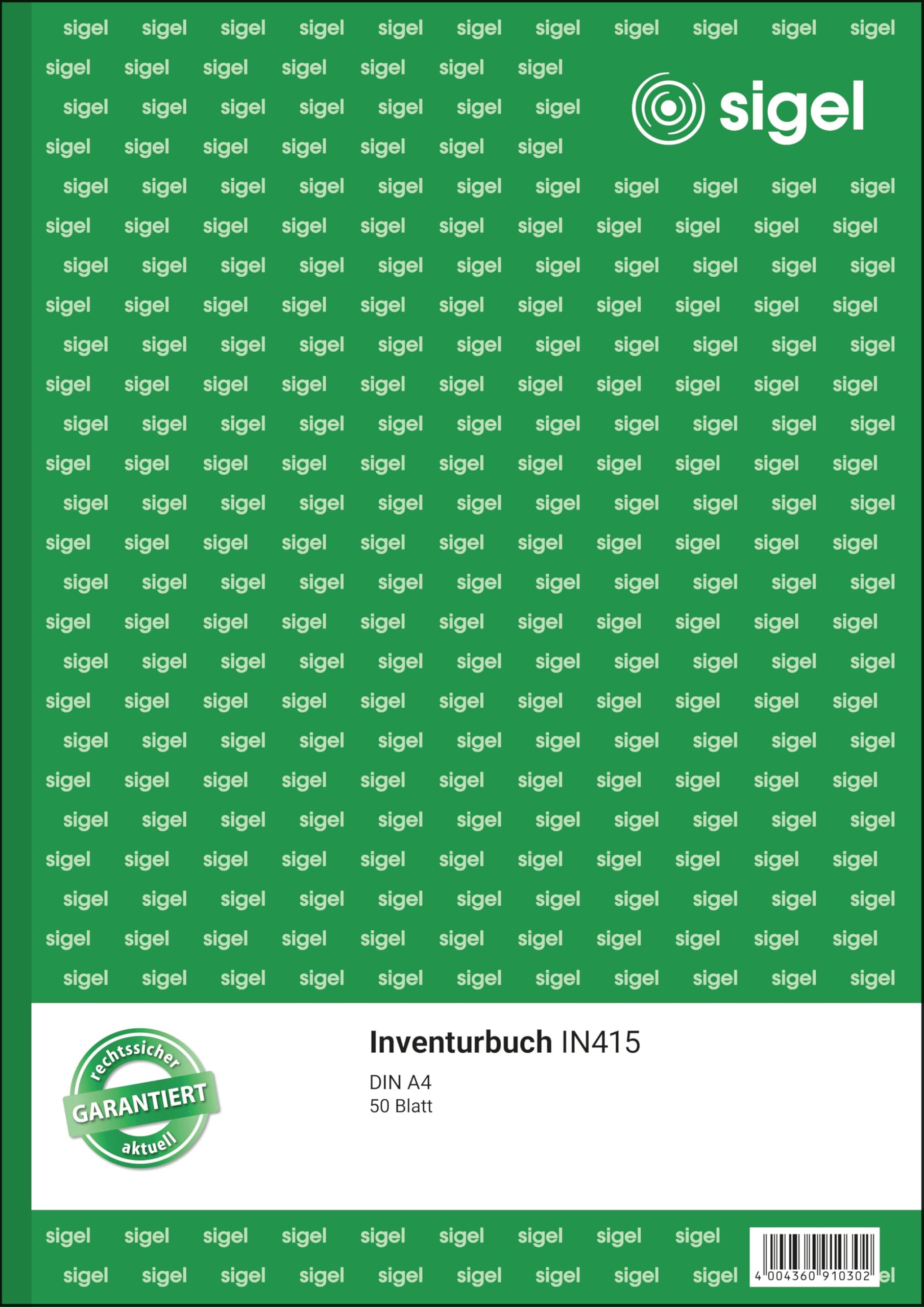 Sigel IN415 Inventur Book A4 50 Pages