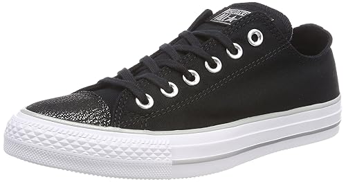 Converse Damen CTAS Ox Black/Silver/White Fitnessschuhe