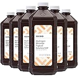 Amazon Brand - Solimo Hydrogen Peroxide Topical Solution USP, 32 Fl. Oz (Pack of 6)