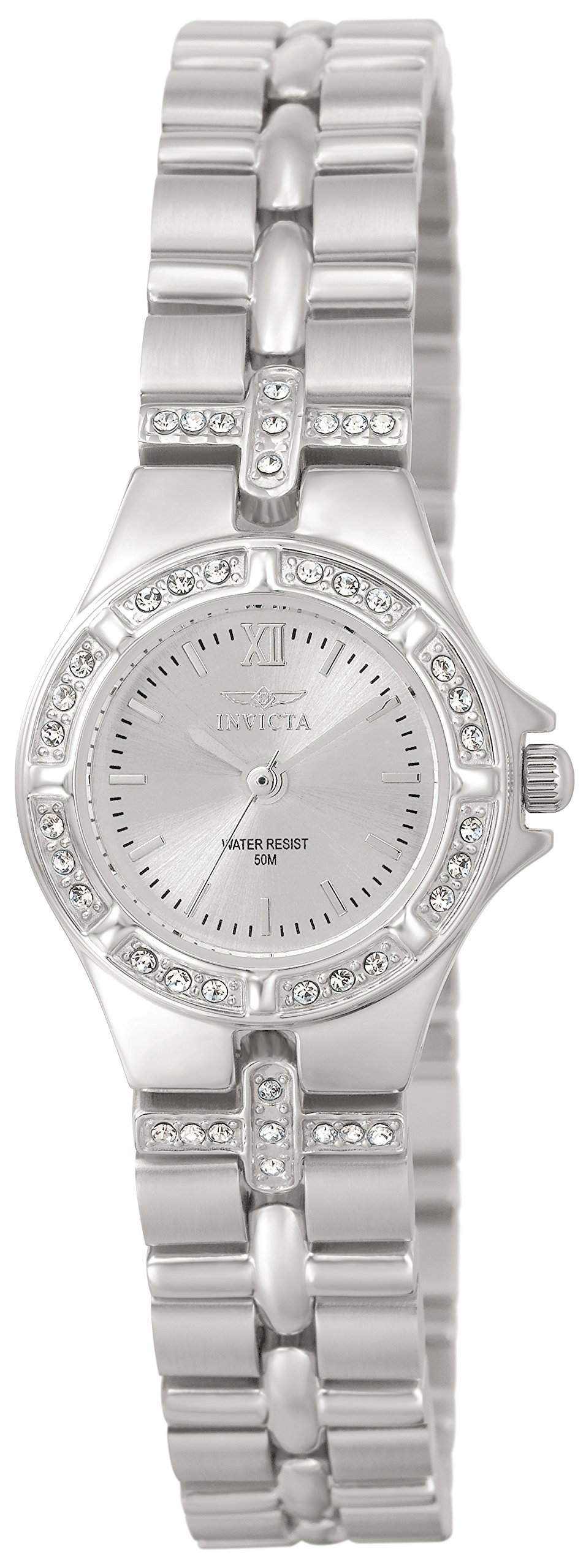 Invicta Wildflower 0132 Women's Watch - Waterproof - Analogue - Quartz Movement - stainless steel with silver dial - 21mm — image 1