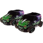 Josmo Monster Jam Slipper 3D Monster Truck Plush Slippers for Boys Warm Slip-On House Shoes Grave Digger Megalodon El Toro Loco Size: 5-10 Toddler 11-13 Little Kid