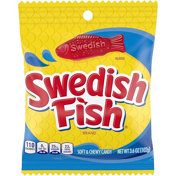 CHEWY & SOFT FISH-SHAPED CANDY, 3.6 OZ BY...
