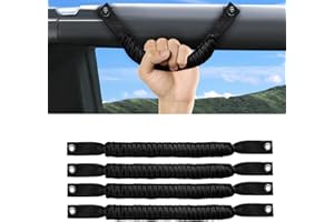 KARTONMOTOR Bronco Grab Handles,4 PCS Grip Handle for Ford Bronco 2021 2022 2023 2024 2/4 Door Accessories, Paracord Grip Handle,800D Nylon Hardware Handles Bronco Accessories