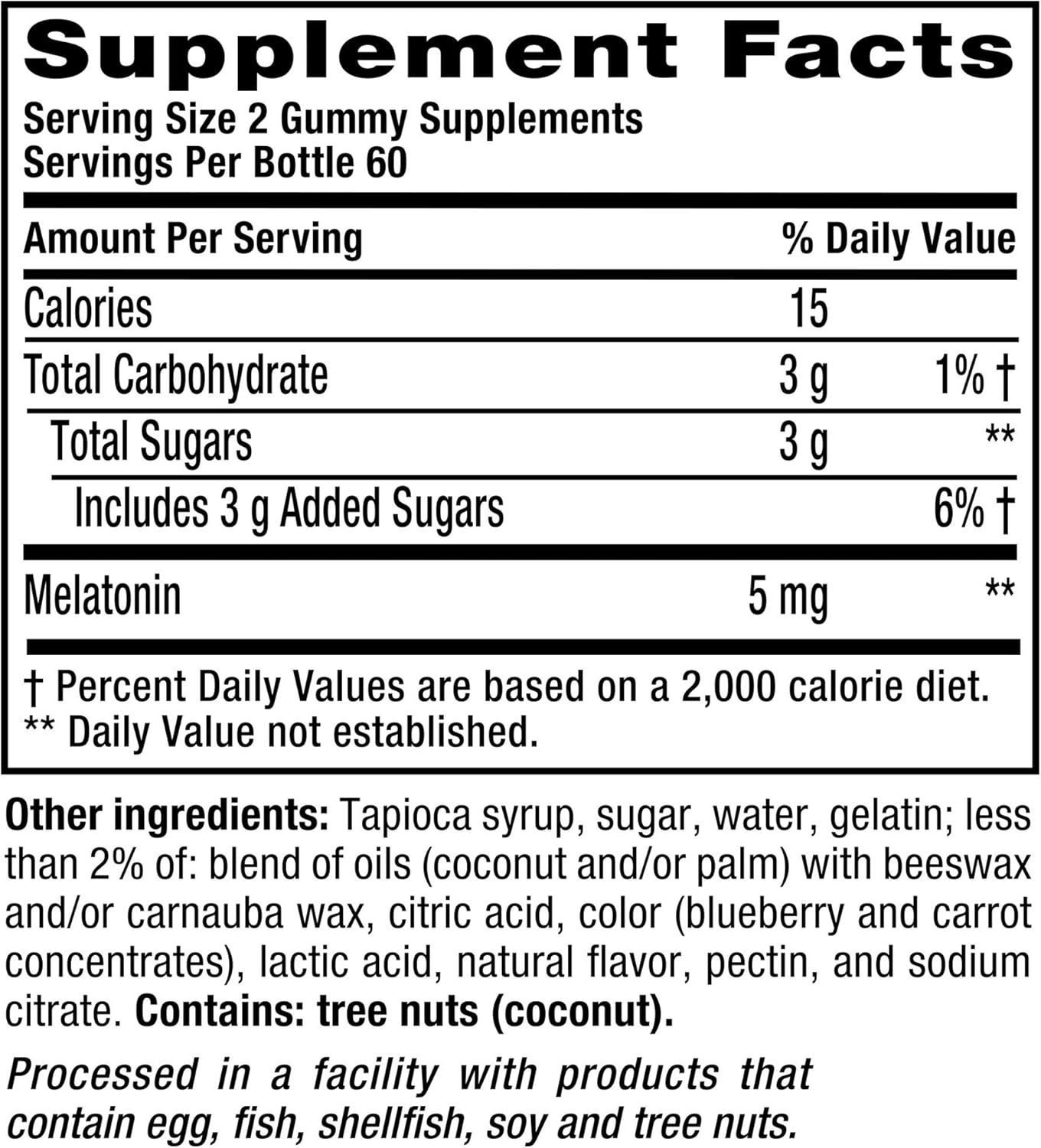 Vitafusion Extra Strength Melatonin Gummy Vitamins, 5mg, 120 ct Gummies: Health & Personal Care