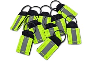Lightning X Products Hi-Vis Reflective Balistic Nylon Webbing Zipper Pulls for EMT, Tactical, Safety Bags and Gear 10 Pieces
