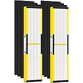 isinlive 2 Pack FLT5000 HEPA Filter C Replacement with 6 Pack Activated Carbon Pre-Filters Compatible with G-guardian Air Purifier AC5000 AC5000E AC5250PT AC5350B AC5350BCA AC5350W AC5300B