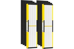 isinlive 2 Pack FLT5000 True HEPA Filter C Replacement with 8 Pack Activated Carbon Pre-Filters Compatible with G-guardian Ai