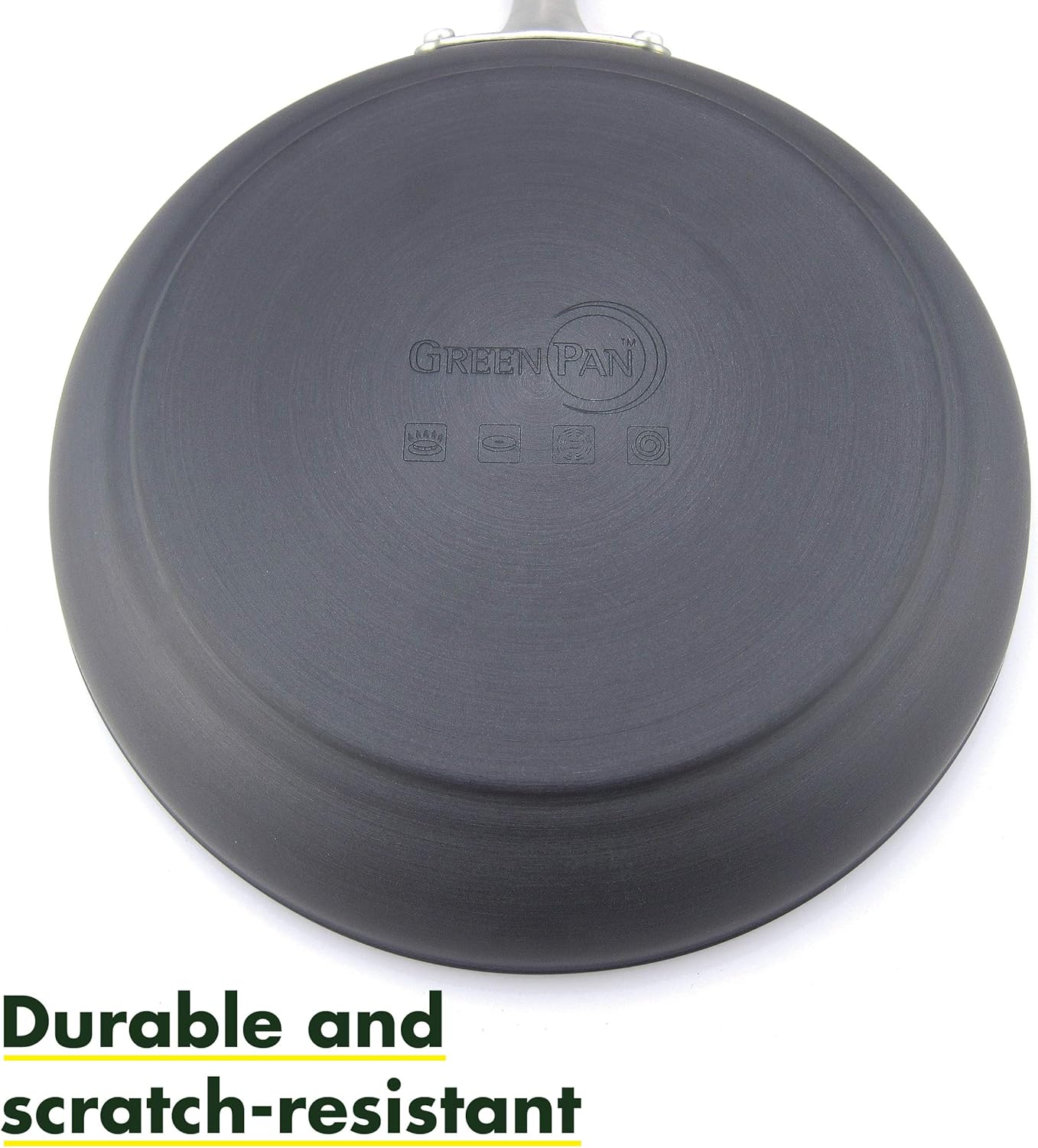 GreenPan Lima 12" Ceramic Non-Stick Covered Frypan, Gray - CW0004157: Cookware: Kitchen & Dining