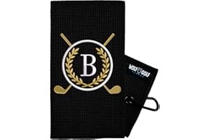 Wolf Golf Towels Monogrammed Personalized Golf Towel | Custom Golf Towels for Golf Bags for Men or Women