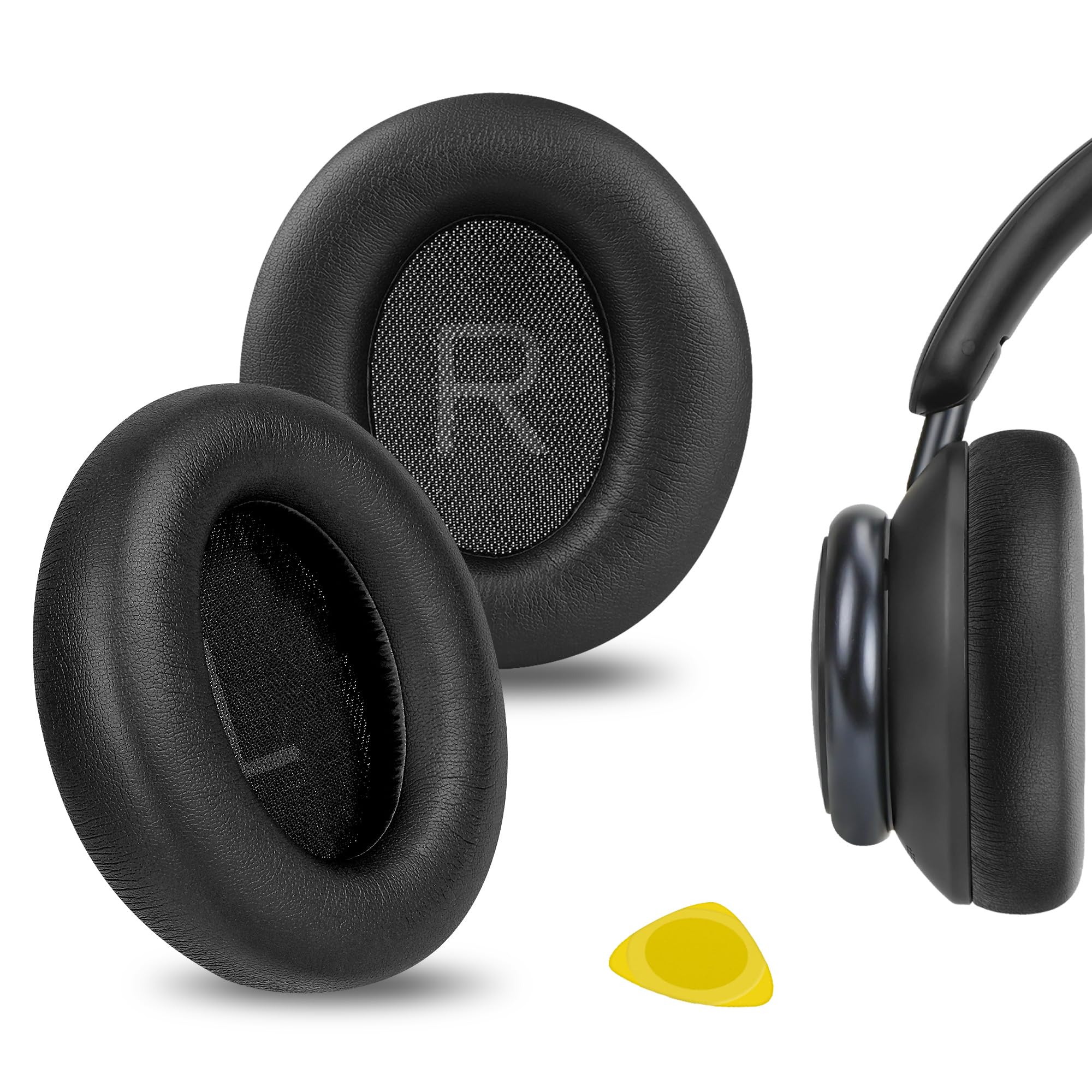 Geekria Replacement Ear Pads for Anker Soundcore Life Q45, Space Q45 Headphones Ear Cushions, Repair Parts (Black)