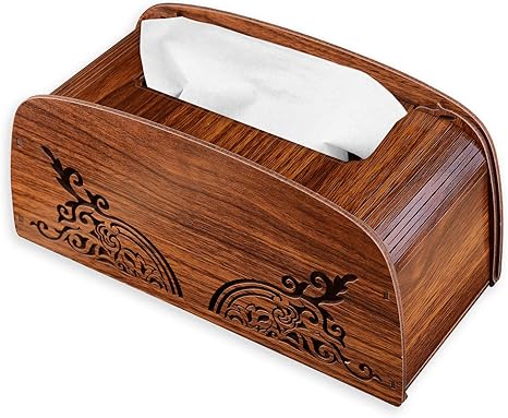 Amazon Sea Sha卓上収納 Diy ティッシュケース ホルダー 木製 ティッシュボックス 立体パズル おしゃれシンプル サイズ 248 110 100mm 内寸 ダークブラウン ティッシュケース ホルダー オンライン通販