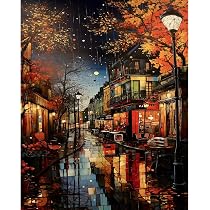 Pack De 4 Pinturas Por Números Con Marco – Paisajes Primaverales Y Montañas Para Principiantes