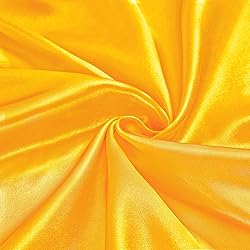 Ersmak Gold Satin Fabric by The Yard, 60" Wide
