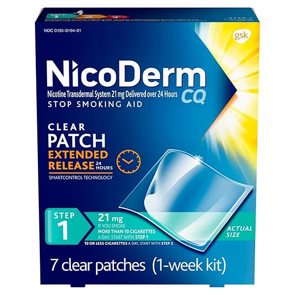NICODERM CQ STEP 1 NICOTINE PATCHES TO QUIT...